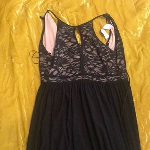 Long black prom dress